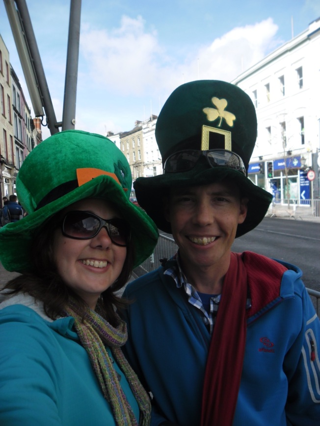 In Ireland for Paddy's day - check, ridiculous hats - check, ready to watch the parade - check