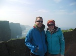 That's us with The Cliffs of Moher in the background
