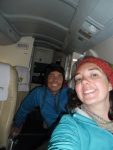On the plane ready for our Mt Everest flight