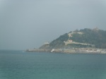 If you click through quickly you get a nice panoramic picture of San Sebastian on a not so nice day
