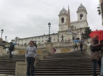 Me hanging out on the Spanish Steps