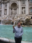 Story goes you throw a coin over your shoulder into the fountain and you will return to Rome.