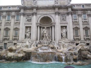 Fontana de Trevi pretty cool though extremely crowded. Great minds think alike I guess...