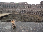 Walter chillin out at the Colosseum, cause that's what stuffed toy kangaroos do!