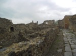 The remains of most of the houses in Pompeii